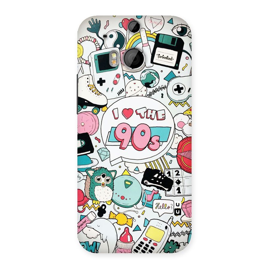 Heart 90s Back Case for HTC One M8