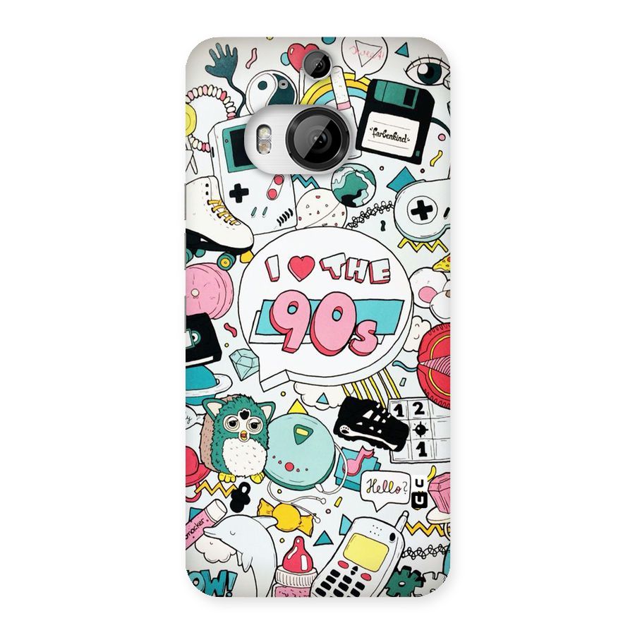 Heart 90s Back Case for HTC One M9 Plus
