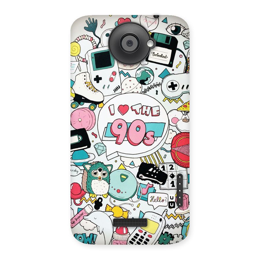 Heart 90s Back Case for HTC One X