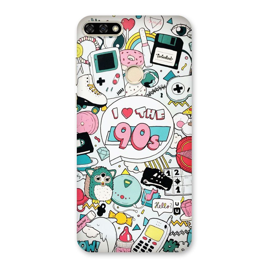 Heart 90s Back Case for Honor 7A