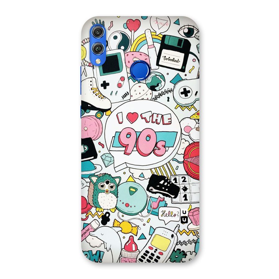 Heart 90s Back Case for Honor 8X