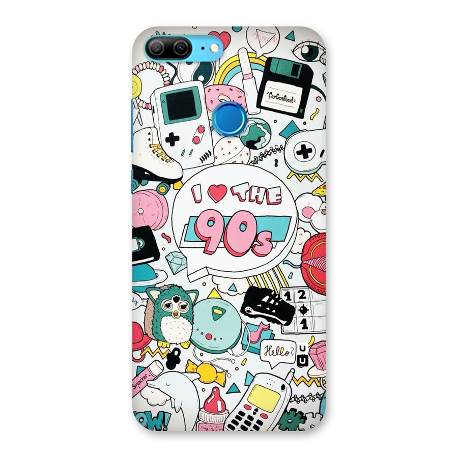 Heart 90s Back Case for Honor 9 Lite