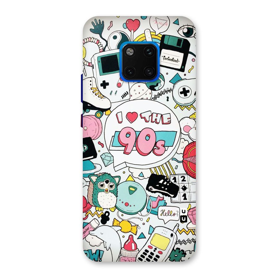 Heart 90s Back Case for Huawei Mate 20 Pro