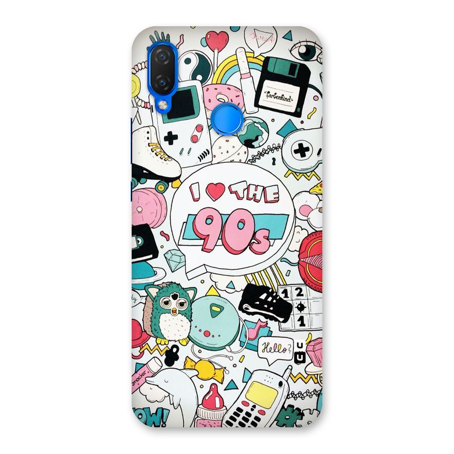 Heart 90s Back Case for Huawei P Smart+