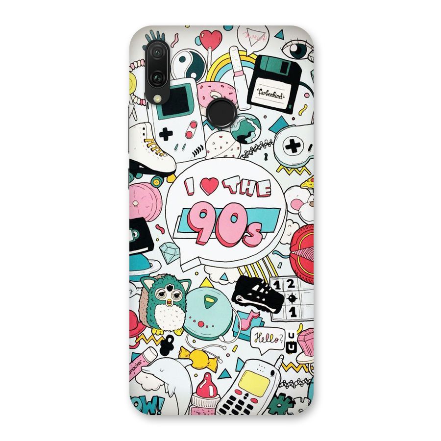 Heart 90s Back Case for Huawei Y9 (2019)