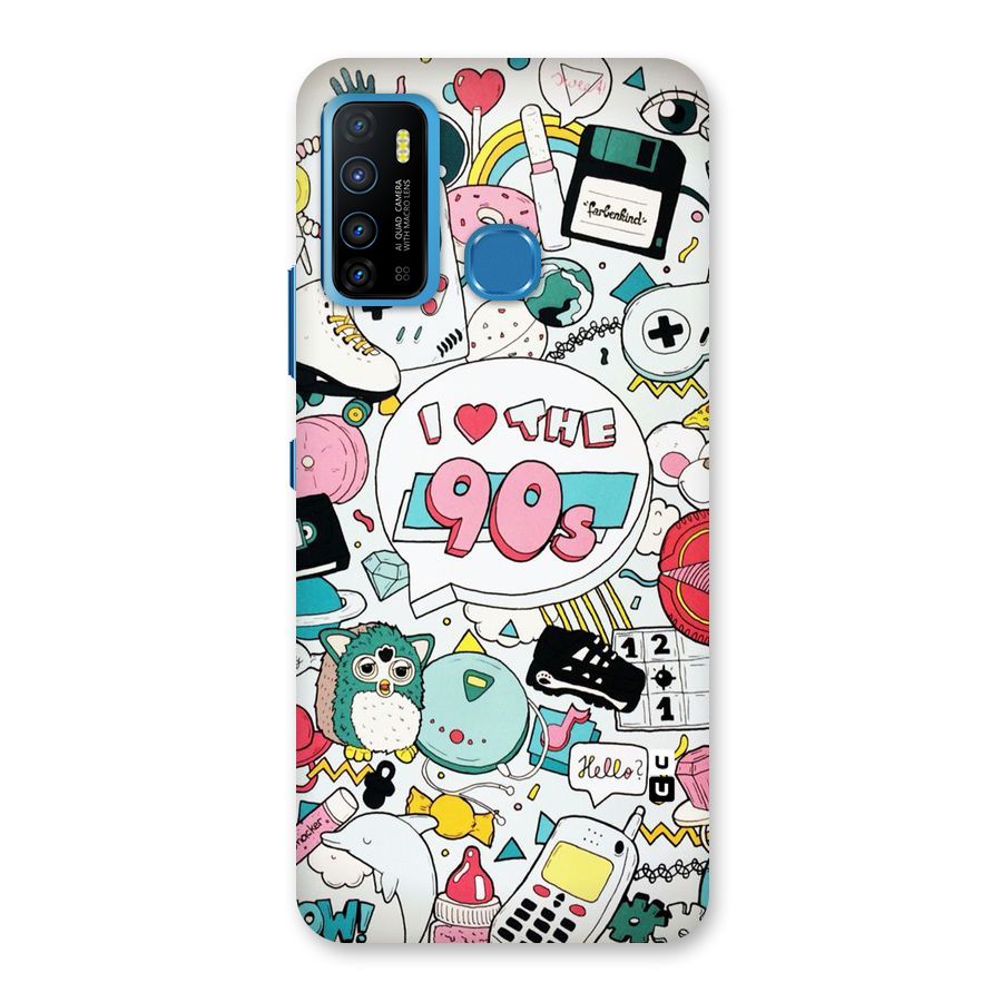 Heart 90s Back Case for Infinix Hot 9
