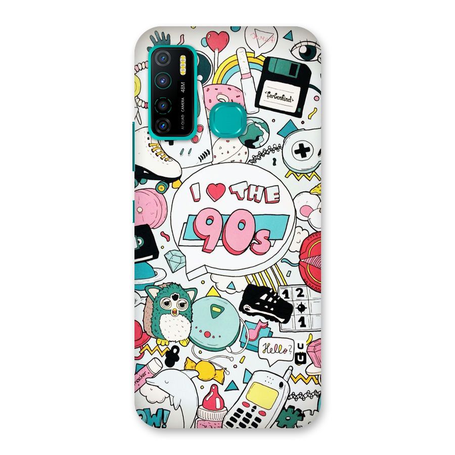 Heart 90s Back Case for Infinix Hot 9 Pro
