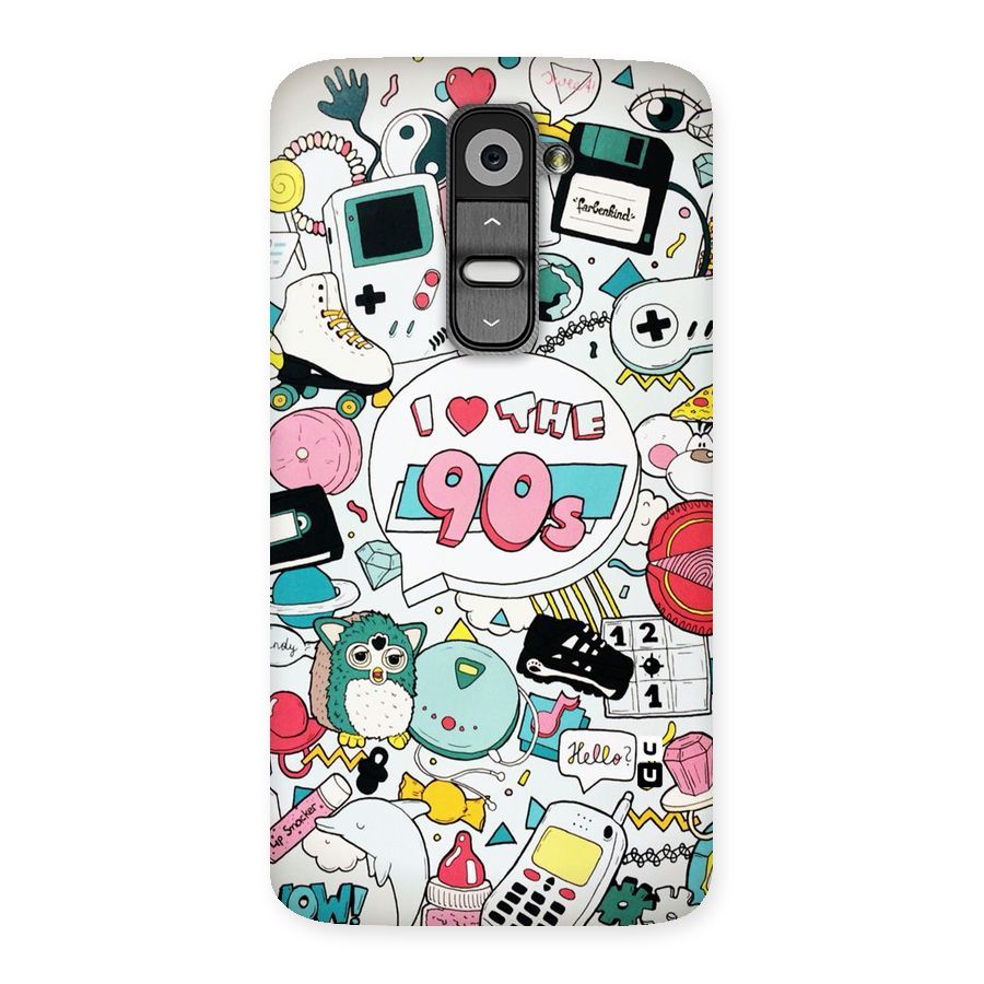 Heart 90s Back Case for LG G2