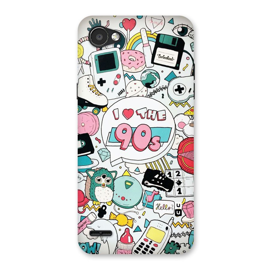 Heart 90s Back Case for LG Q6