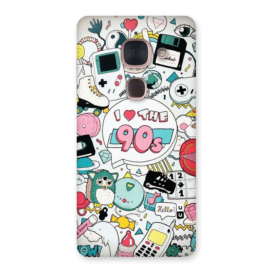 Heart 90s Back Case for Le Max 2