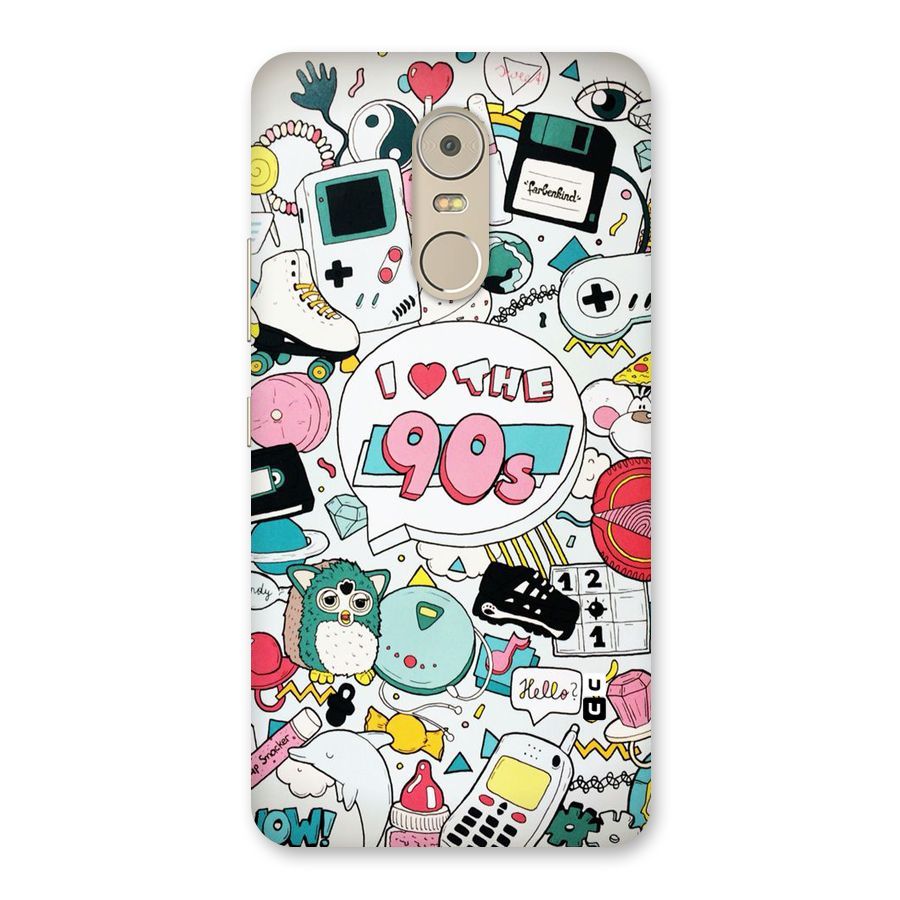 Heart 90s Back Case for Lenovo K6 Note