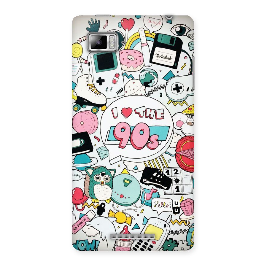 Heart 90s Back Case for Lenovo Vibe Z K910