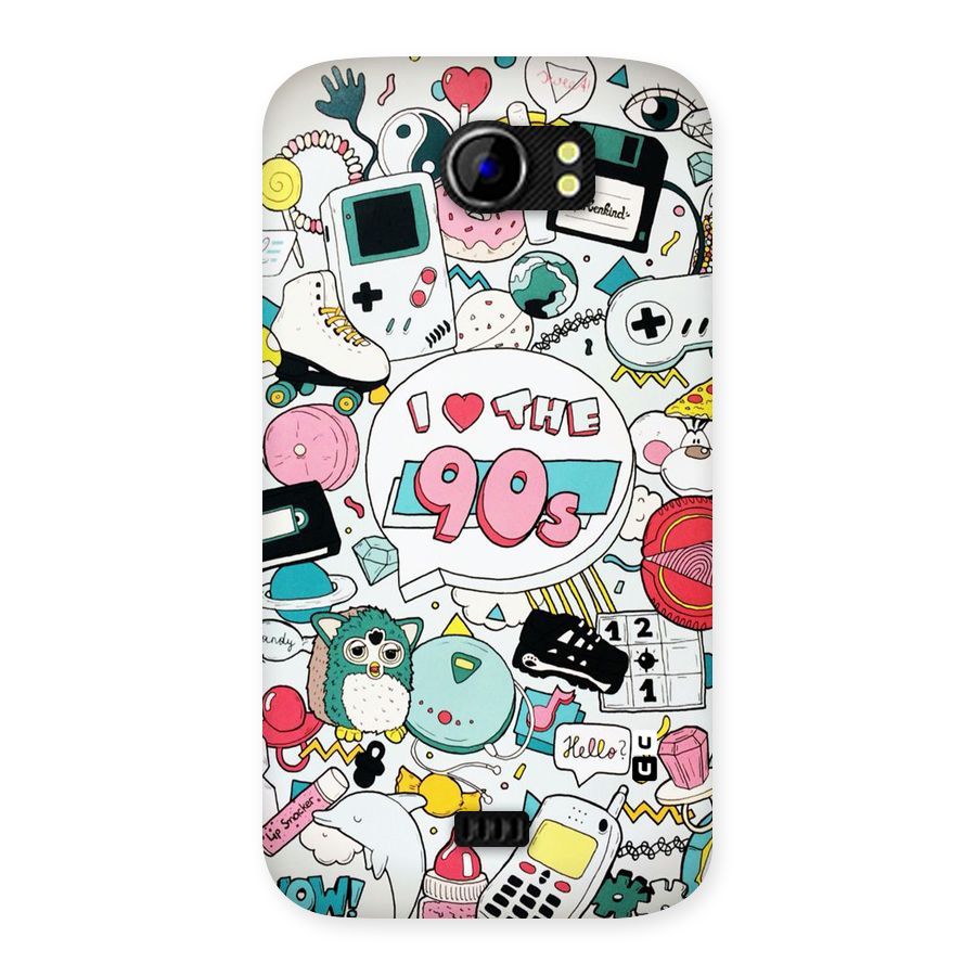 Heart 90s Back Case for Micromax Canvas 2 A110