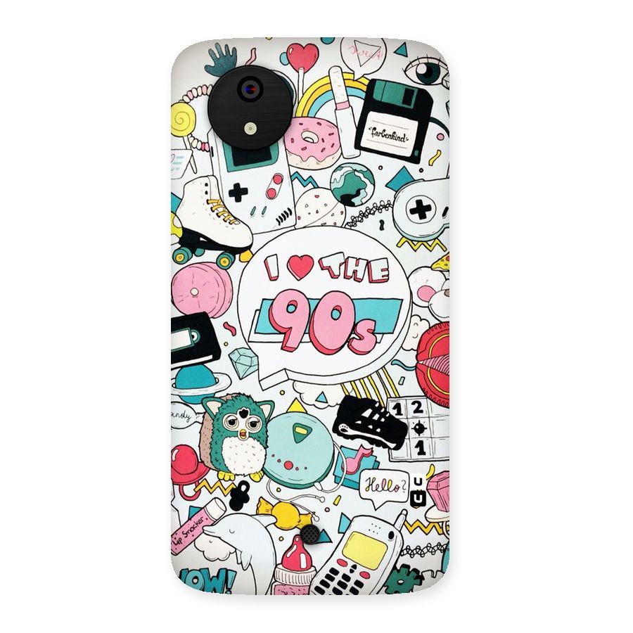 Heart 90s Back Case for Micromax Canvas A1