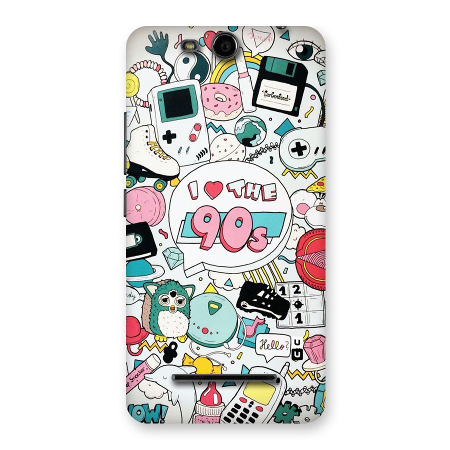 Heart 90s Back Case for Micromax Canvas Juice 3 Q392