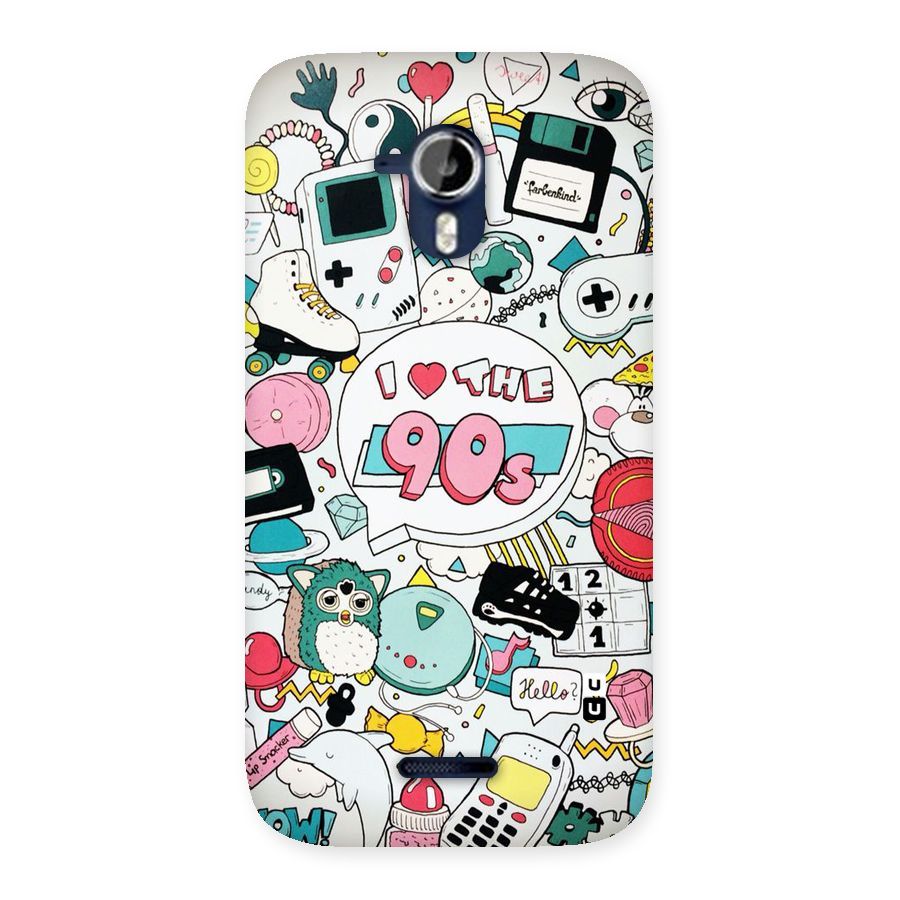 Heart 90s Back Case for Micromax Canvas Magnus A117