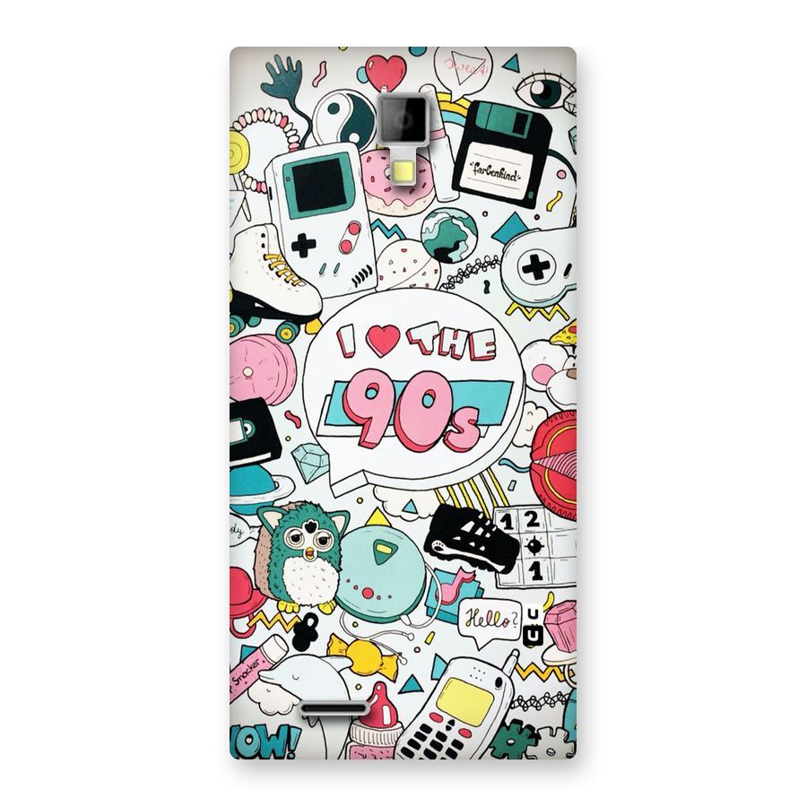 Heart 90s Back Case for Micromax Canvas Xpress A99