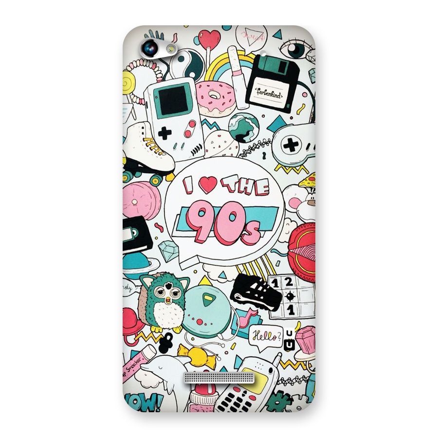 Heart 90s Back Case for Micromax Hue 2