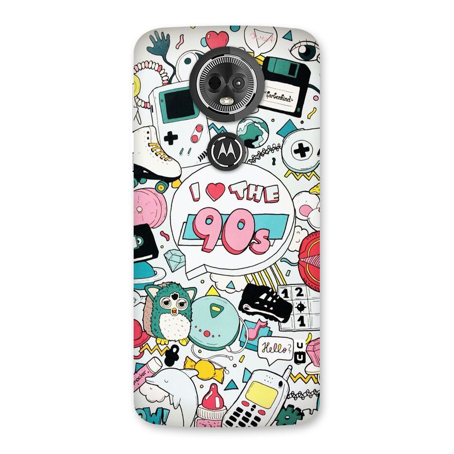 Heart 90s Back Case for Moto E5 Plus