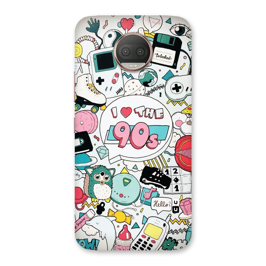 Heart 90s Back Case for Moto G5s Plus