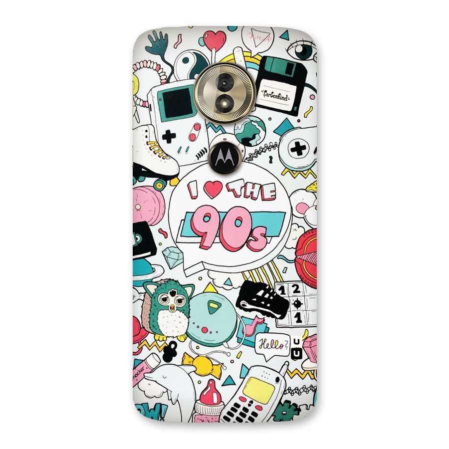 Heart 90s Back Case for Moto G6 Play