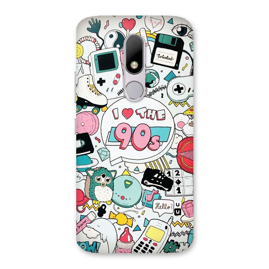 Heart 90s Back Case for Moto M