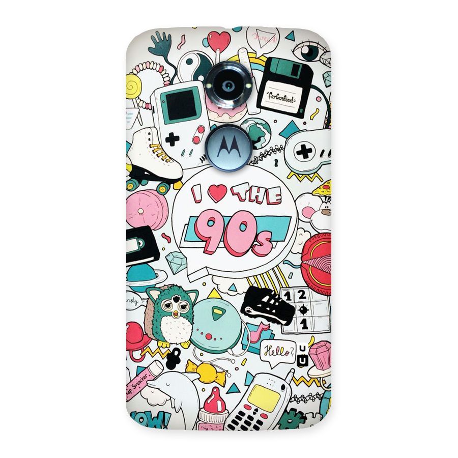 Heart 90s Back Case for Moto X 2nd Gen