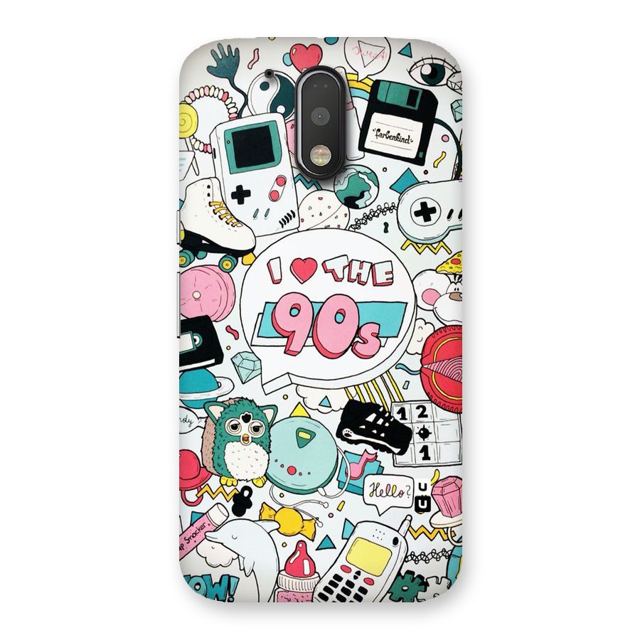 Heart 90s Back Case for Motorola Moto G4 Plus