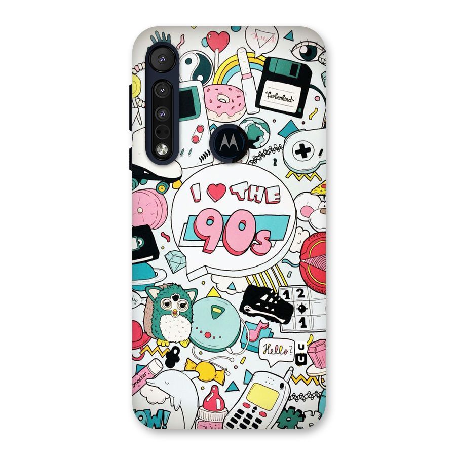 Heart 90s Back Case for Motorola One Macro