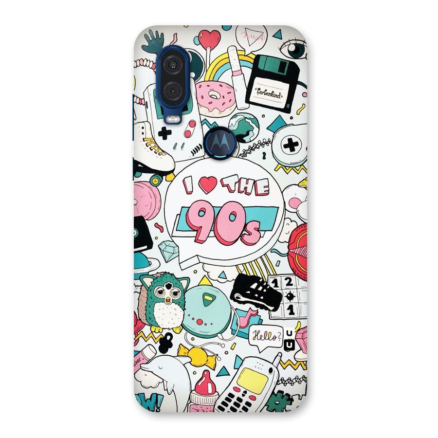 Heart 90s Back Case for Motorola One Vision