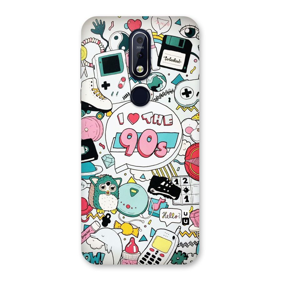 Heart 90s Back Case for Nokia 7.1