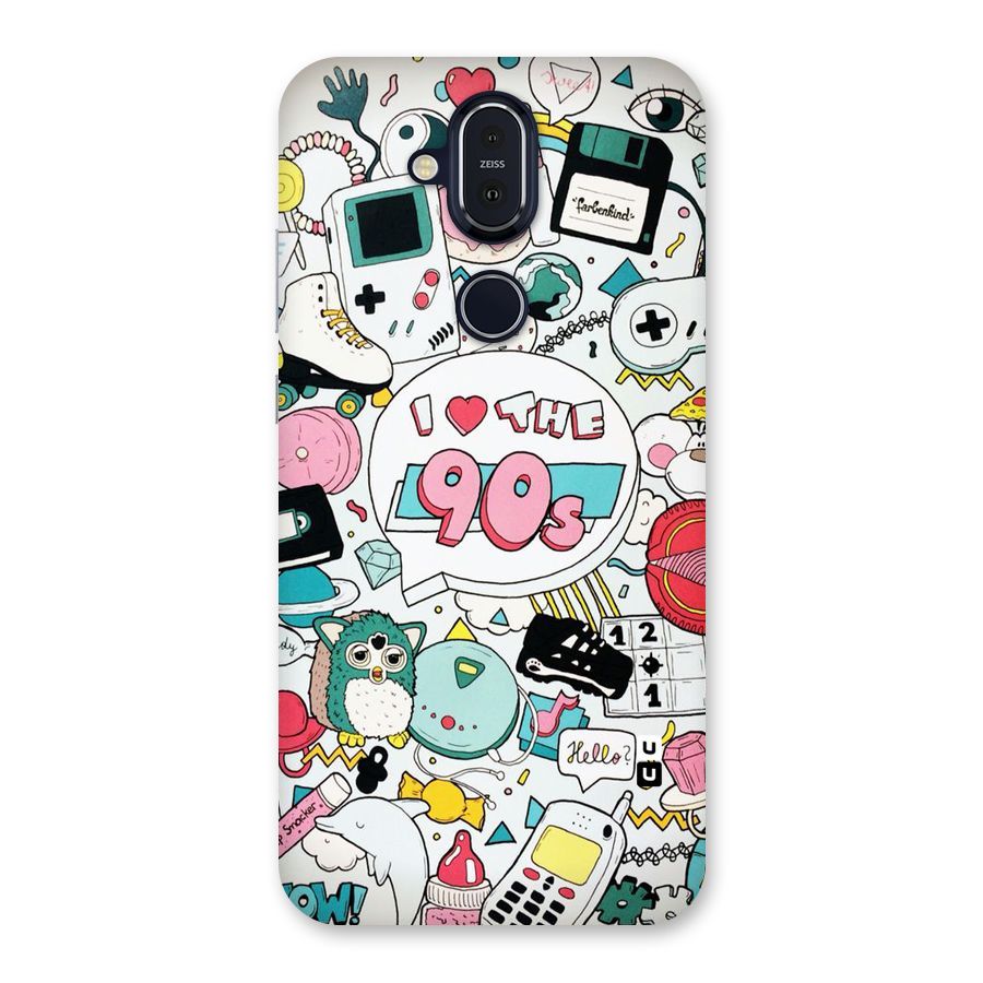 Heart 90s Back Case for Nokia 8.1