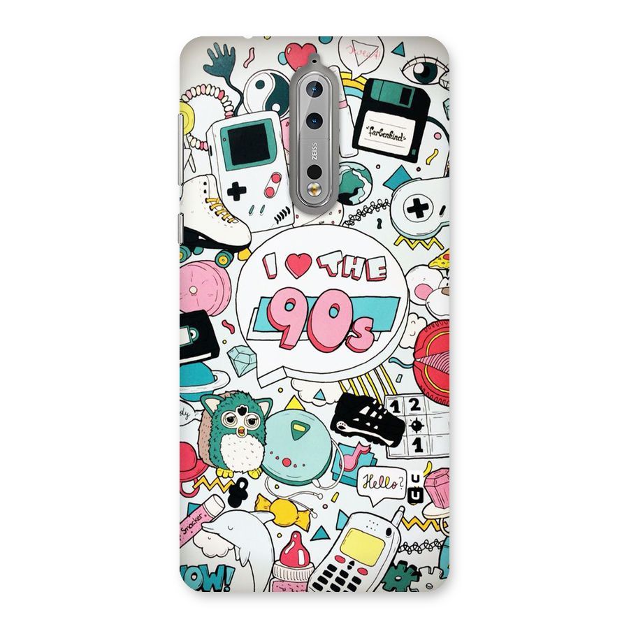 Heart 90s Back Case for Nokia 8