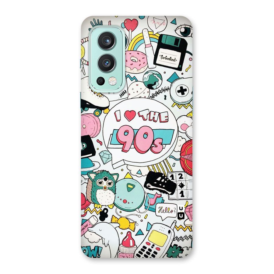 Heart 90s Back Case for OnePlus Nord 2 5G