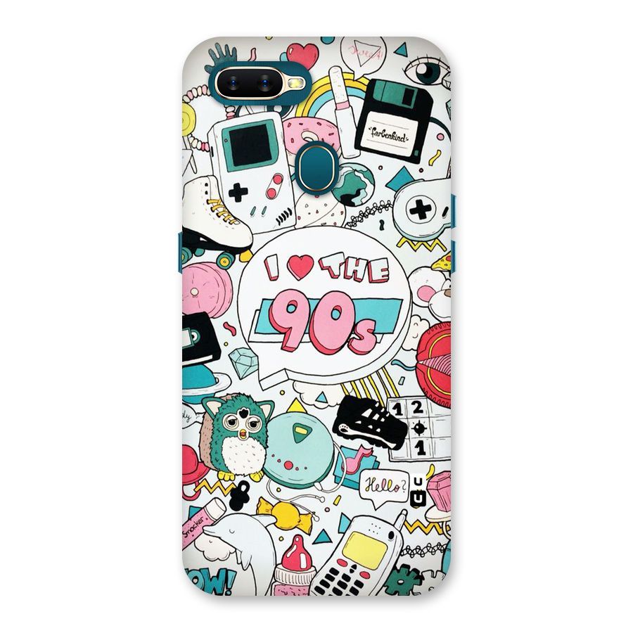Heart 90s Back Case for Oppo A11k