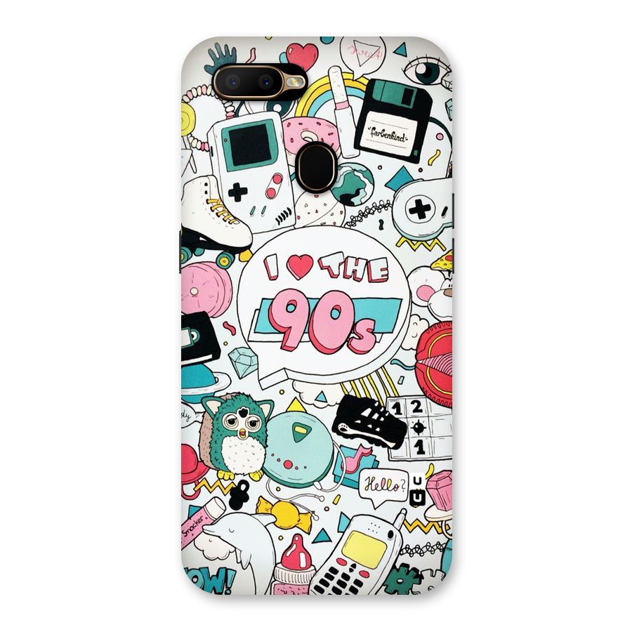 Heart 90s Back Case for Oppo A5s