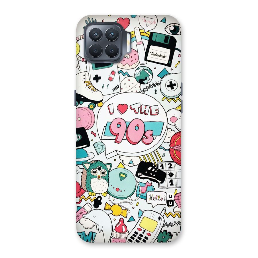 Heart 90s Back Case for Oppo F17 Pro