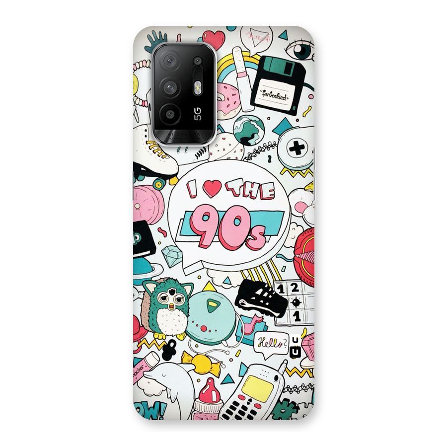 Heart 90s Back Case for Oppo F19 Pro Plus 5G