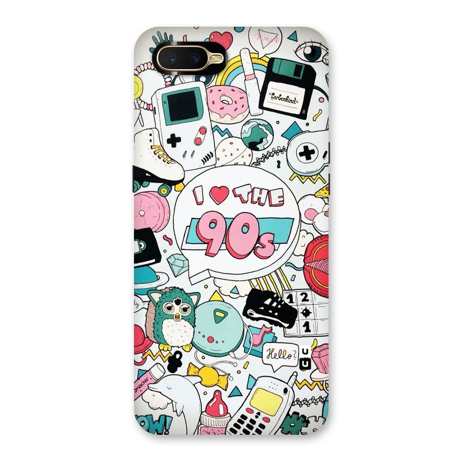 Heart 90s Back Case for Oppo K1