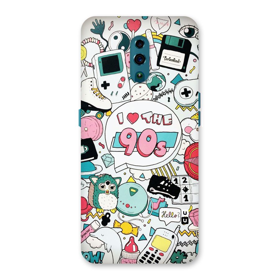 Heart 90s Back Case for Oppo Reno