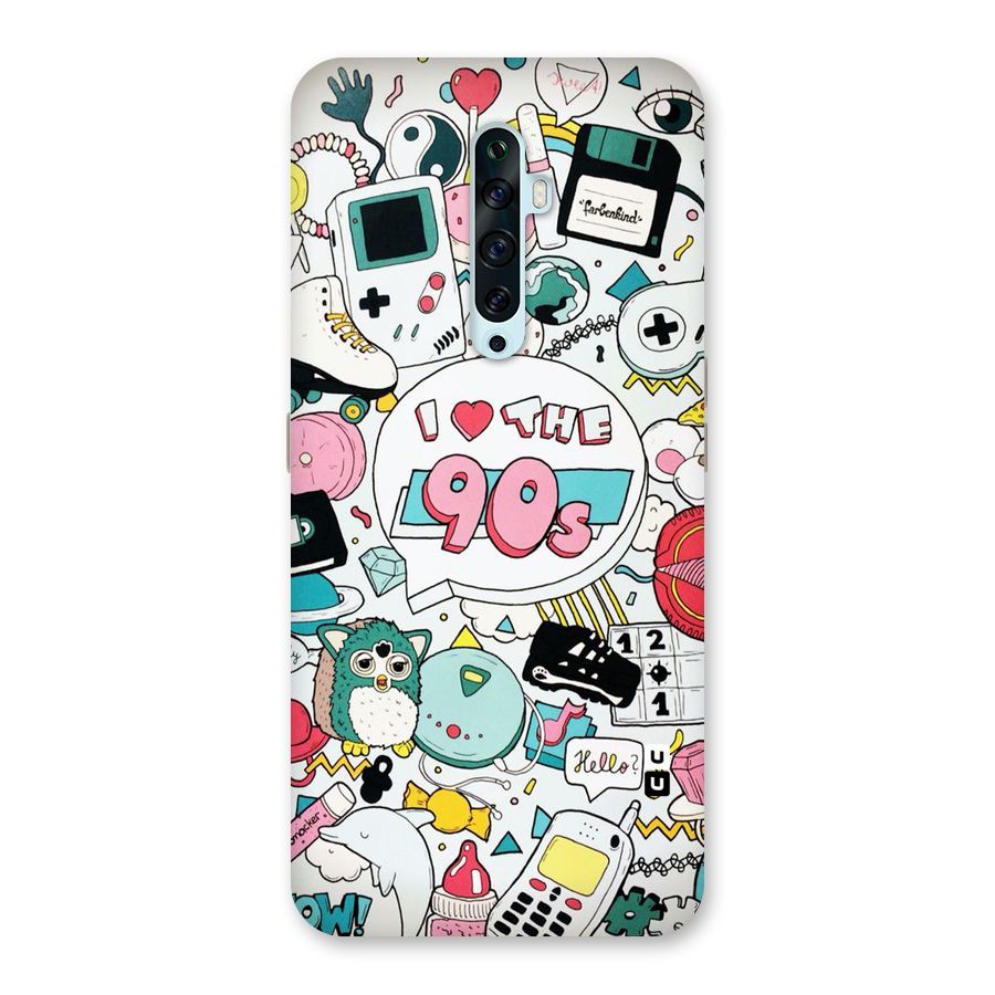 Heart 90s Back Case for Oppo Reno2 F