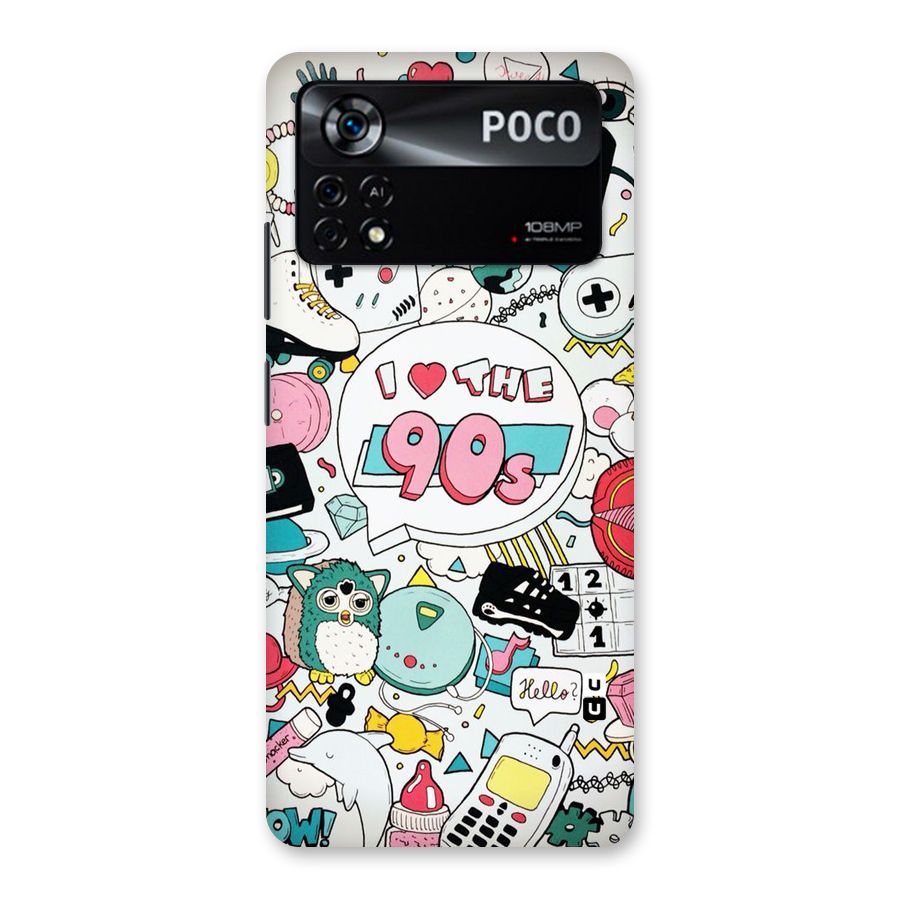 Heart 90s Back Case for Poco X4 Pro 5G