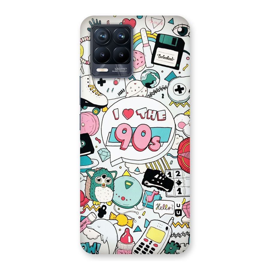Heart 90s Back Case for Realme 8 Pro