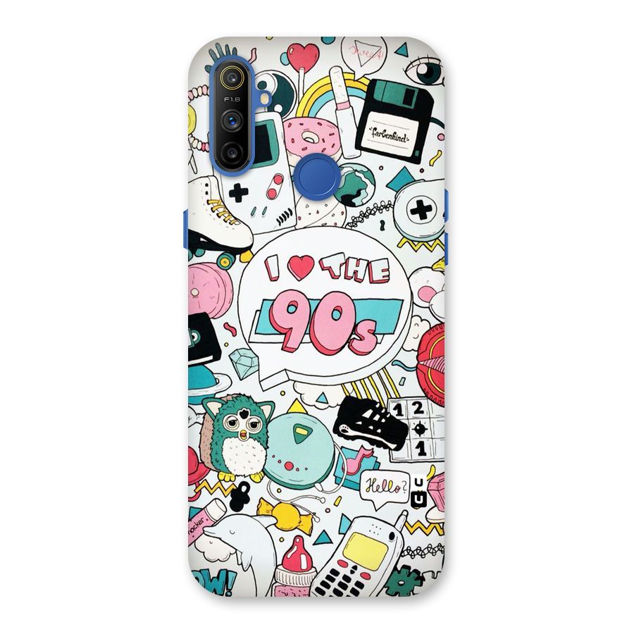 Heart 90s Back Case for Realme Narzo 10A