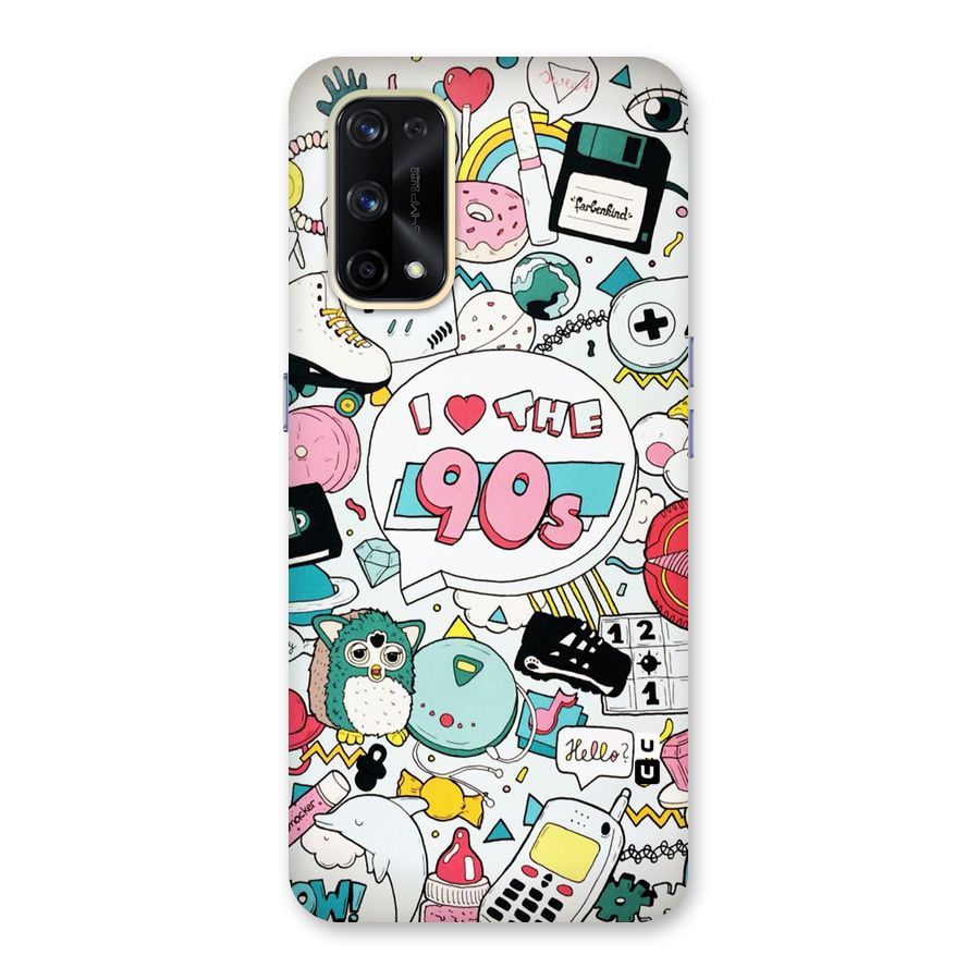 Heart 90s Glass Back Case for Realme X7 Pro