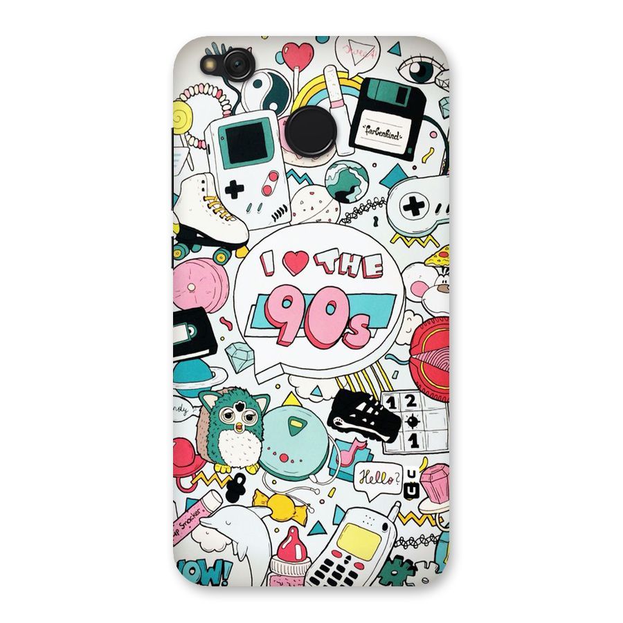Heart 90s Back Case for Redmi 4