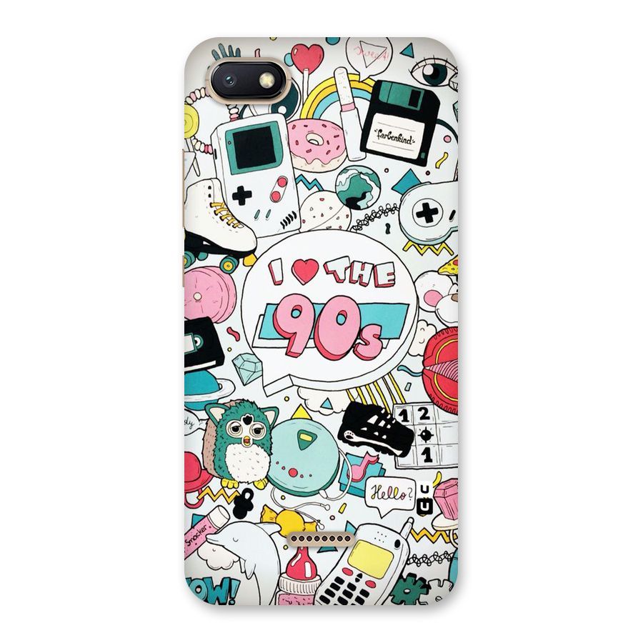 Heart 90s Back Case for Redmi 6A