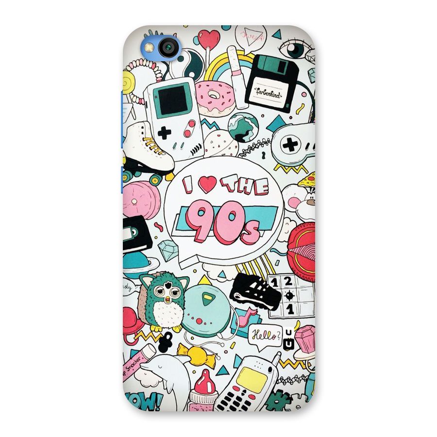 Heart 90s Back Case for Redmi Go