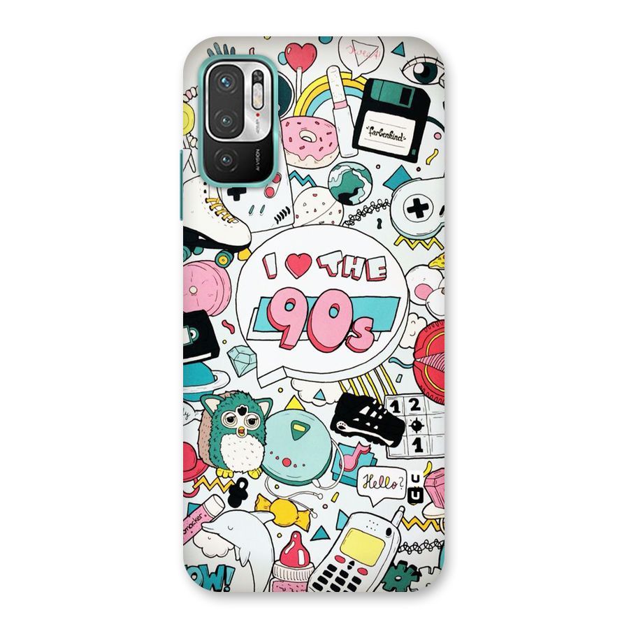 Heart 90s Back Case for Redmi Note 10T 5G