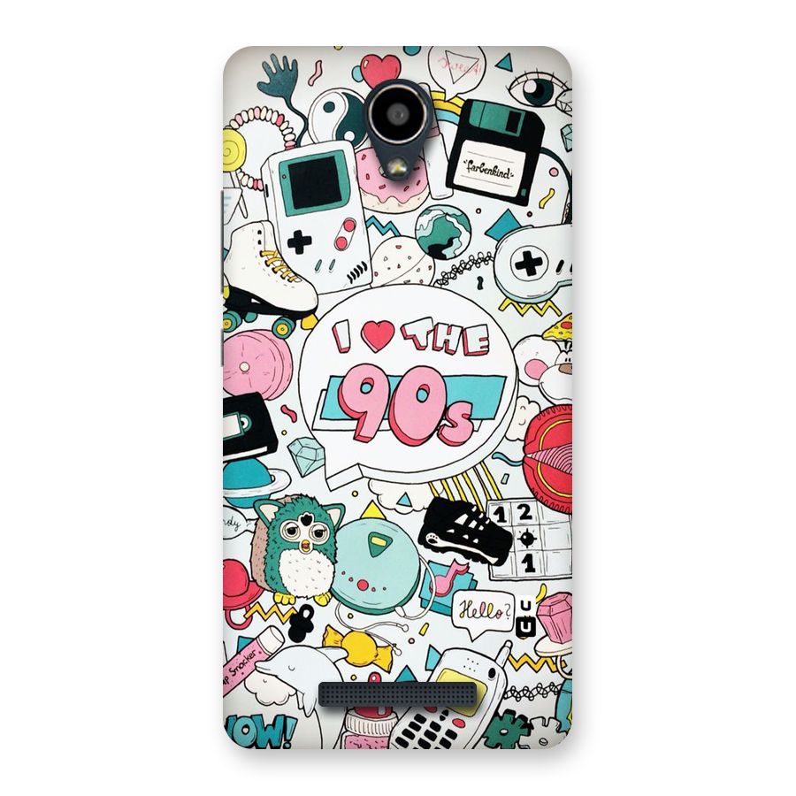 Heart 90s Back Case for Redmi Note 2